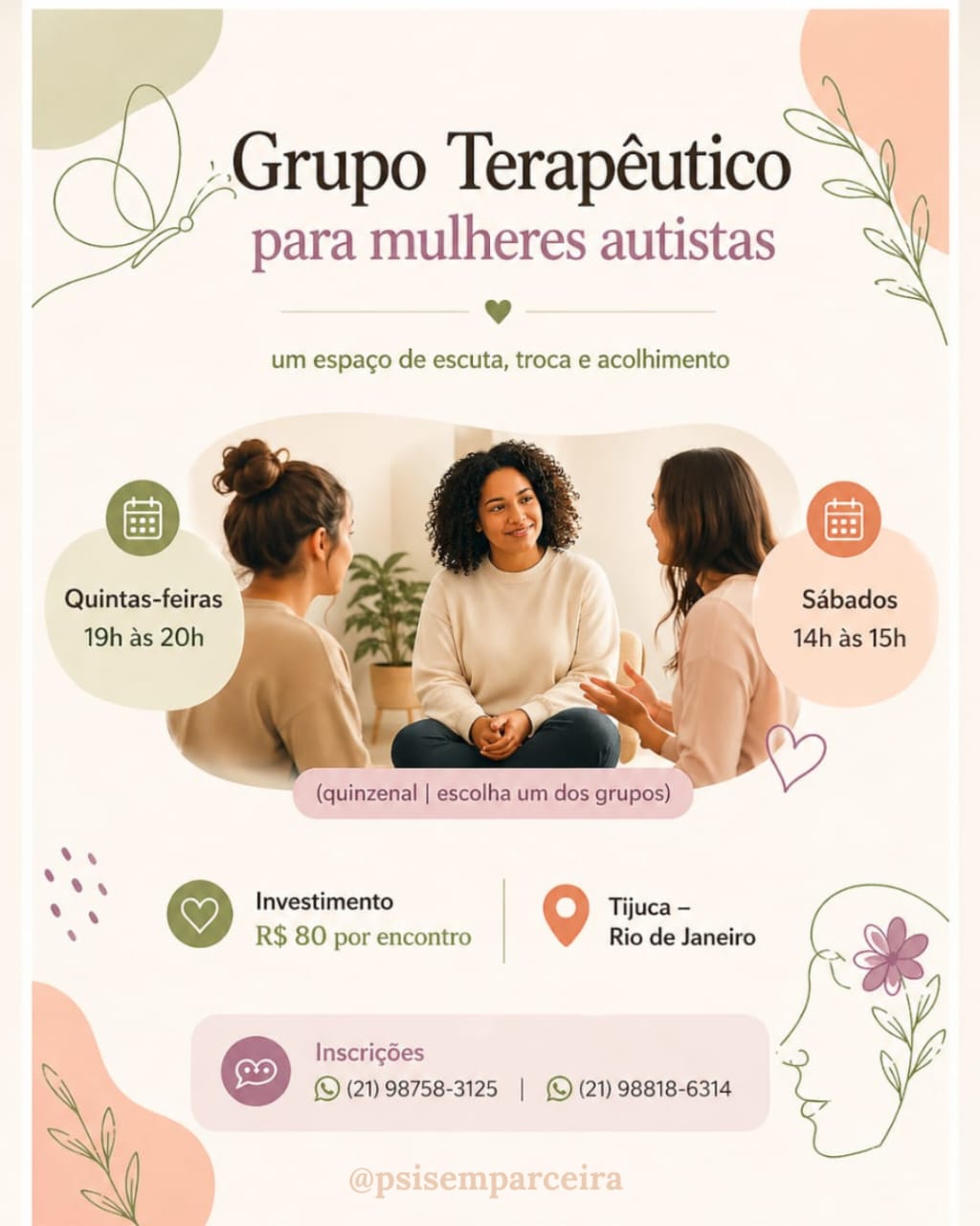 Grupo Terapêutico para Mulheres Autistas — Renis Neves